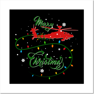 Gun Pilot - AH-64 Apache Merry Christmas Posters and Art